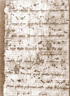 Bogurodzica - rkopis z 1407 r.